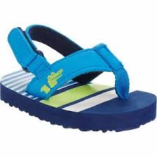 Details About Walmart Brand Flip Flop Sandals W Adjustable Back Boys Size 4 Alligator