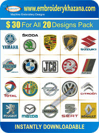 Maybe you would like to learn more about one of these? Car Company Pack Logos Embroidery Design