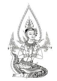 พระอท ต เทพมารดา ศ ลปะไทย ภาพศ ลป ภาพวาด