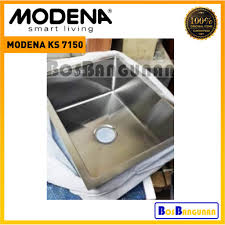 Kitchen sinks stainless steel 304. Bak Cuci Piring Stainless Modena Ks7150 Stainless Kitchen Sink Modena Massenza Ks 7150 Shopee Indonesia
