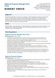 A regional property manager oversees operations for multiple properties within a specific district or area. Regional Property Manager Resume Samples Qwikresume