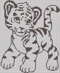 Jeune Tigre Animaux De Point De Croix Point De Croix Motifs De Couture
