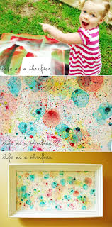 Life As A Thrifter Bubble Art With Kids Bubble Art Art For Kids Arts And Crafts For Kids