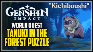 Японские блюда из ресторана «тануки» с доставкой 24 часа в сутки Hayashi Of Tanuki In The Forest Barrier Puzzle Solution Genshin Impact Youtube