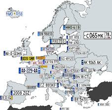 Car Plates In Europe Maps Interestingmaps Interesting Europe Map Car Plates Car Number Plates