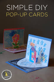 Make a few simple cuts into a piece of decorative paper to create a tab. How To Make Pop Up Cards Tinkerlab