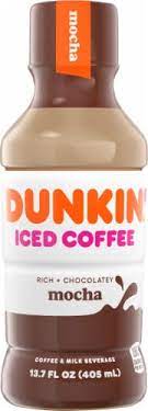 Add the coffee, frozen milk cubes, nutmeg, and chocolate ice cream, if using, to a blender, and blend until smooth. Dunkin Donuts Mocha Iced Coffee 13 7 Fl Oz King Soopers