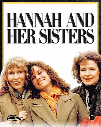 HANNAH AND HER SISTERS (1986) #222 OF 1001 MOVIES TO SEE BEFORE YOU DIE  Hannah and Her Sisters didn't quite work for me. I love Michael Caine, but  you can fully feel