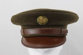 Original Wwii Service Cap Visor World War 2 U S Army Air Corps Crusher Hat Wool Hats Corpse Wwii