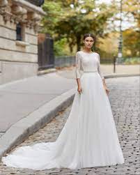 Tyrell By Rosa Clara Long Sleeve Wedding Gowns Wedding Dresses Lace Princess Style Wedding Dresses