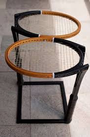 Voq Nothing Is Lost Everything Is Transformed Table With Rackets Mesa De Raquetes Unique Chairs Design Recycle Design Unique Chair