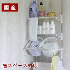 楽天市場 燕三条製 突っ張りランドリーラック 突っ張り 防水パン バスケット付き ランドリーラックおしゃれ ランドリーラック段差対応 洗濯機ラック 洗濯機棚 洗濯機上ラック 洗面ラック どこでも設置 棚3段 ハンガーバー take a rest the north land ハンガー