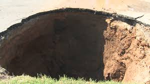 in tulsa estimated to be 20 feet deep