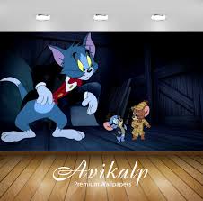 Avikalp Exclusive Awi2270 Tom And Jerry Meet Sherlock Holmes Full Hd Wallpapers For Living Room Ha Full Hd Wallpaper Kids Room Wallpaper Wallpaper Living Room