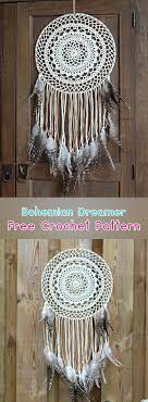 Bohemian Dreamer Free Crochet Pattern Crochet Crafts Homedecor Handmade Homemad Crochet Mandala Pattern Crochet Dreamcatcher Pattern Free Crochet Patterns
