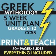 Greek Mythology Unit Plan For Teens Five Week Myth Unit Ccss Teaching Lesson Teaching History