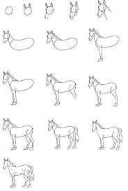 How to draw a cartoon horse. How To Draw A Horse Draw A Horse Horse Drawings Drawing Horse