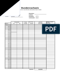 Savesave stunden zettel for later. Kopie Von Stundenzettel 2019 Minijobber Werkstudenten
