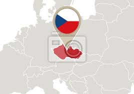 Według open źródeł i danych wiki, w czechy ludność kraju 10509311 ludzie. Czechy Na Mapie Europy Fototapeta Fototapety Wspolnota Geograficzny Europa Myloview Pl