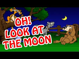 Oh Look At The Moon Animated Nursery Rhyme In English Language Youtube