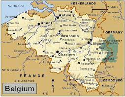 For permission to reproduce their copyrighted 1944 map of belgium. Belgium