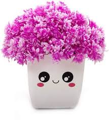 Cute flower stock photos (total results: Amputive Artificial Cute Flower Plant With Emotional Eyes Kawai Pot For Home Office Decoration Pink Wild Artificial Plant With Pot Price In India Buy Amputive Artificial Cute Flower Plant With Emotional Eyes