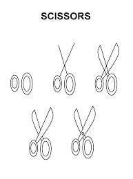 Scissors | Flower Drawing Tutorial Step By Step, Cute Easy Drawings, Flower  Drawing Tutorials