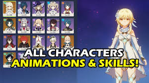 In genshin impact, players will be able to meet these characters through story progression and through the gacha system which is in the form of wishes. Genshin Impact All 18 Characters Idle Animations Skills Gameplay Pc Youtube