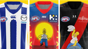 Springwood afl team dressed up as mormons for their big game. Afl 2020 The Simpsons Themed Afl Guernseys Designs Every Club S Jersey With The Simpsons Crossover