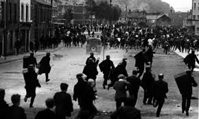Civil rights activism, the battle of bogside , and the arrival of the british army. Battle Of The Bogside Northern Ireland History Belfast Child