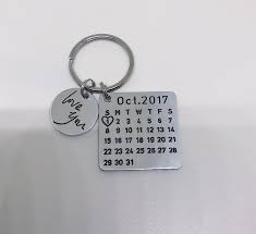 Summer Sale 50 Off For The Day Free Worldwide Shipping Looking For The Perfect Gift Preserv Calendar Keychain Personalised Calendar Relationship Keychains