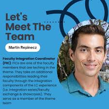 Calling all Illuminators! 🌓 It's time to introduce you to your theme team,  who you'll get to meet during OLÉ! Weekend 💙🤍 Dr. Martin Repinecz,  Faculty Integration Coordinator (FIC)