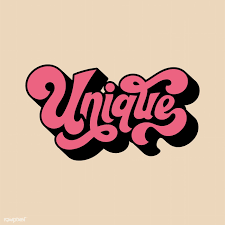 Unique Word Typography Style Illustration Free Image By Rawpixel Com Unique Words Typography Typography Inspiration