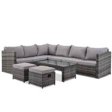 Gbp prices are indicative, correct euro pricing is shown in the checkout. Clear S Leisure Zone Garden Corner Sofa Set 8 Seater Rattan Sofa Outdoor Furniture Garden Furniture Sets With Coffee Table And 2 Stools Grey Buy Online In Bahamas At Bahamas Desertcart Com Productid 210785241