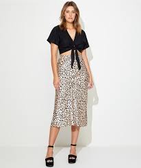 Clothing Satin Slip Skirt Clothing Sportsgirl Slip Skirts Animal Print Skirt Clothes