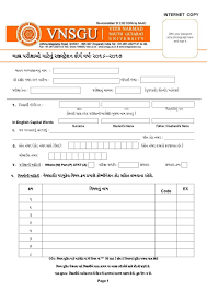 The veer narmad south gujarat university is shortly known as vnsgu and this university has 282 affiliated colleges to offer admission to the candidates in 36 post in the various faculties such as arts, commerce, science, education, management studies, rural studies, engineering and technology. Exam Form Of Vnsgu 2020 2021 Eduvark