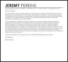 Jackson, i am presenting my resume in response to your ongoing job position for an art director at resumesbot. Digital Creative Director Cover Letter Sample Cover Letter Templates Examples