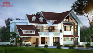 2490 Sq Ft Sloped Roof Single Floor Home Design Veeduonline House Roof Design Bungalow Design Kerala House Design