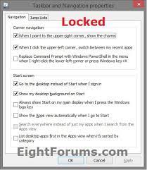 But you can't make the taskbar completely transparent,. Taskbar Settings Lock Or Unlock In Windows 8 Windows 8 Help Forums