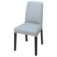 If your seat base is square or rectangular, you'll start by pulling and stapling the fabric snugly on the top and bottom sides first, then the right and left sides. Bergmund Chair Cover Rommele Dark Blue White Ikea