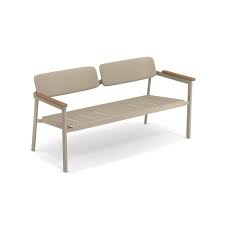 Get it as soon as thu, apr 8. Garden Two Seats Sofa Outside In Steel Teak Collection Shine
