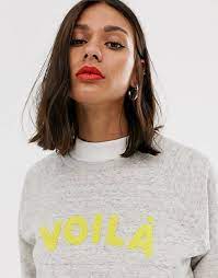 Print and download voilà sheet music by barbara pravi. Whistles Voila Sweatshirt Mit Logo Asos