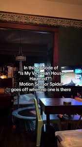 I had my husband turn off the spider because if the Masonic ghosts are here  rn, I just don’t even want to know 😭 What do you think? #hauntedhouse  #gothicvictorian #gothicdecor #haunted #hauntedtiktok ...