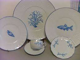Blue Lagoon Diner De Gala Chantal Mirabaud Maison Objet Paris Porcelaine Peinte Porcelaine Peinture Sur Porcelaine