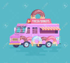 Vector Colorful Flat Donut Truck Cartoon Food Truck Illustration Royalty Free Cliparts Vectors And Stock Illustration Image 61336649 Texturing food truck with a cartoon style. vector colorful flat donut truck cartoon food truck illustration