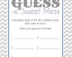 8 1 2 X 11 Digital File That Is Ready To Print 4 Cards Per Sheet Cards For Guess The Sweet Me Baby Shower Game Cards Printable Baby Shower Games Diaper Game