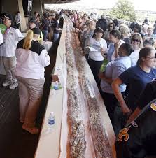 The world's largest sushi roll. The World S Largest King Cake