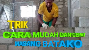 Cara pasang bata hebel yang benar dan mudah. Tutorial Bangunan Cara Mudah Dan Cepat Pasang Batako Youtube