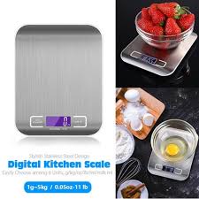 And watch videos demonstrating recipe prep and cooking techniques. 5kg Stainless Steel Kitchen Scale Electronic Food Weighing Scale Digital Measuring Gram Accurate Buy At A Low Prices On Joom E Commerce Platform