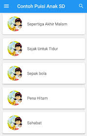 Contoh Puisi Anak Sd For Android Apk Download